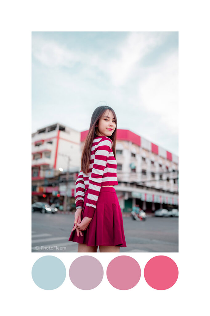 วิธีแต่งรูปโทน Cherry Pink แอพ Lightroom