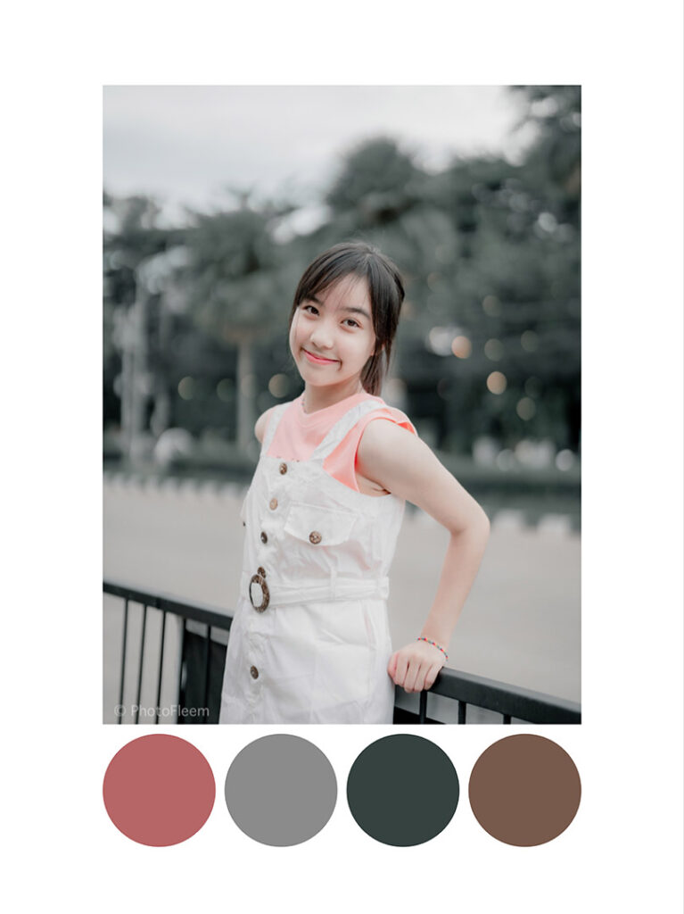 แต่งรูป Lightroom โทน Pink and Dark