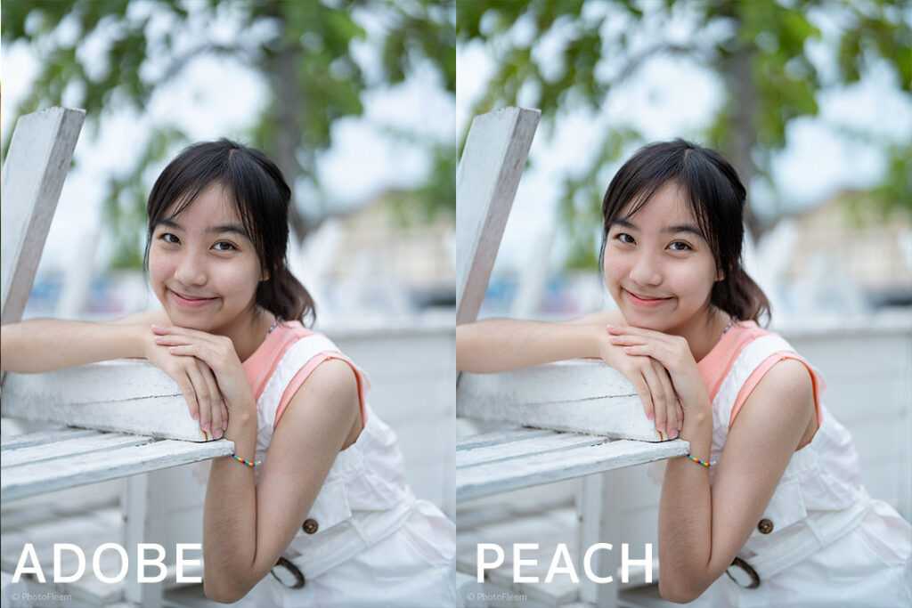 รีวิว Portra Peach สีชุด PhotoFleem Pro สำหรับ Sony