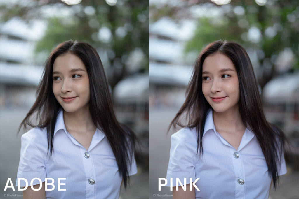 รีวิว Portra Pink สีชุด PhotoFleem Pro สำหรับ Sony จุดเด่นอยู่ที่โทนผิวจะอมสีชมพู