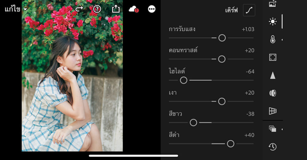 สูตรแต่งรูปโทนวินเทจ แอพ Lightroom