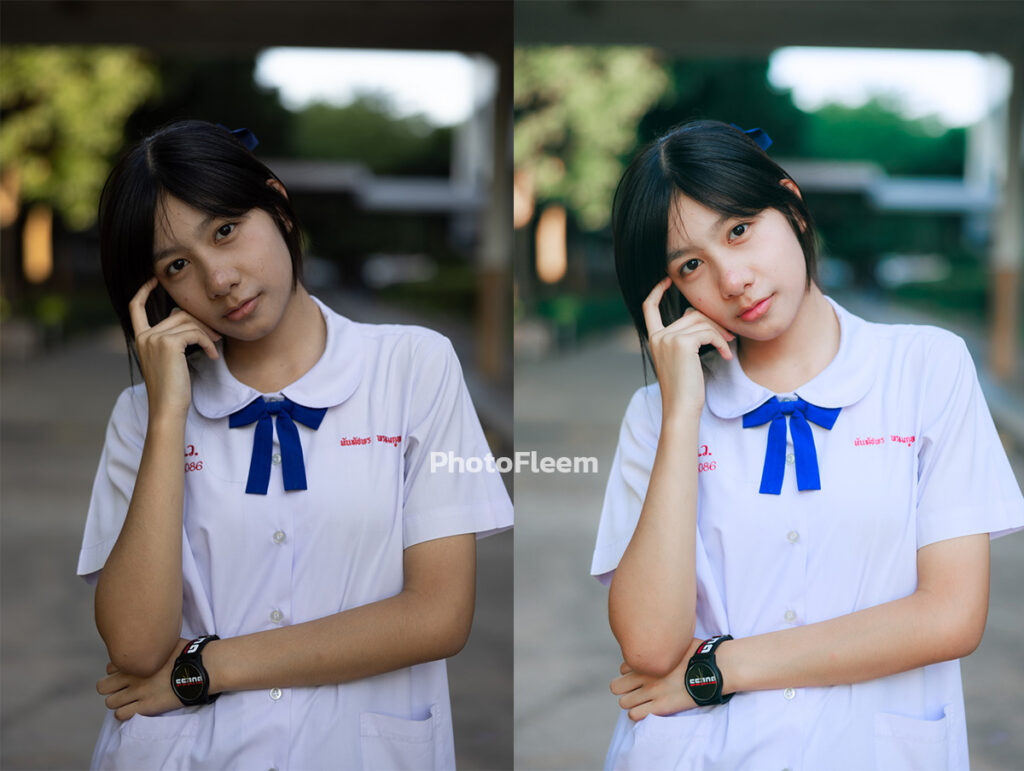 วิธีแต่งรูป Lightroom โทนนักเรียน สูตรฟิล์ม