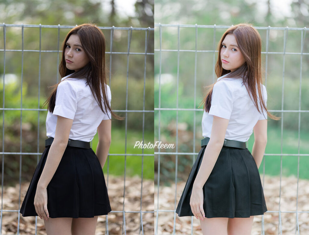 How to แต่งรูป Lightroom ชุดนักศึกษาให้ดูละมุนๆ สูตร Mood Girl