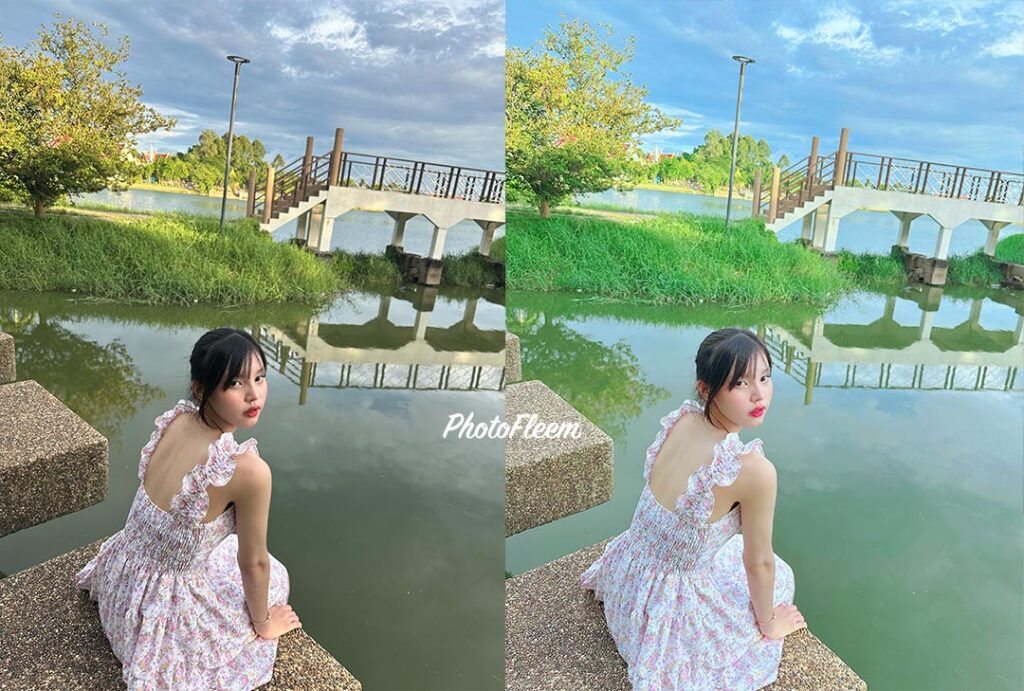 หลังแต่งรูปด้วย Meitu สีสดขึ้น โทนนี้สวยมากๆต้องลอง